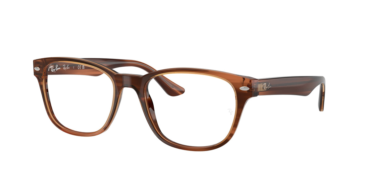 Ray-Ban RX5414 Striped Brown Eyeglasses
