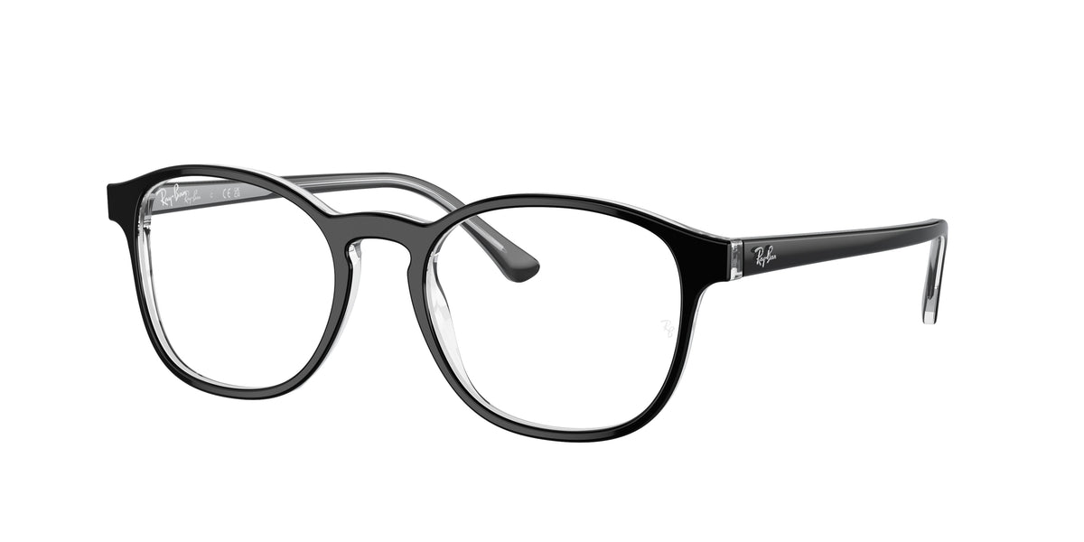 Ray-Ban RX5417 Black On Transparent Eyeglasses