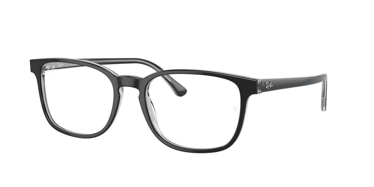 Ray-Ban RX5418 Dark Grey On Transparent Grey Eyeglasses