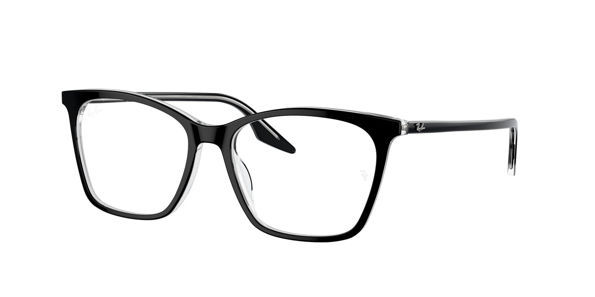 Ray-Ban RX5422 Black On Transparent Eyeglasses