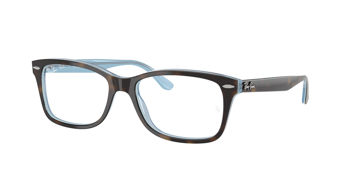 Ray-Ban RX5428 Havana On Light Blue Eyeglasses