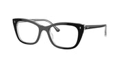 Ray-Ban RX5433 Black On Transparent Eyeglasses