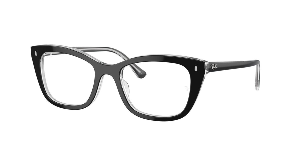 Ray-Ban RX5433 Black On Transparent Eyeglasses