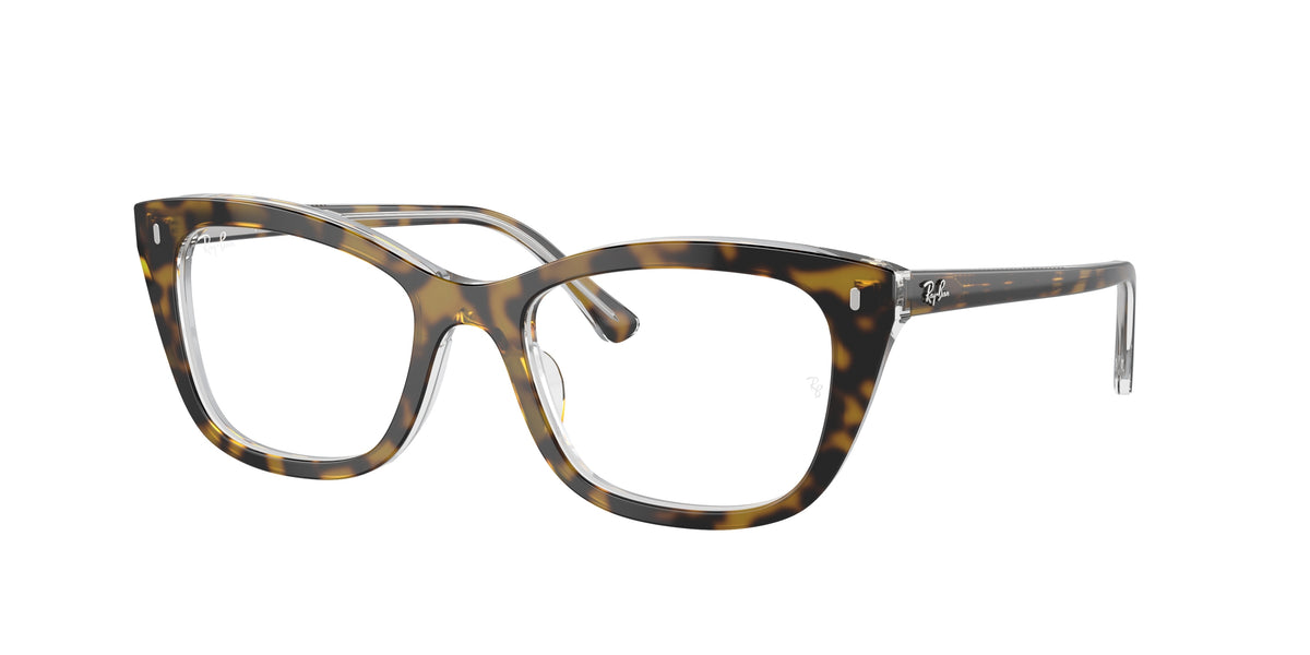 Ray-Ban RX5433 Havana On Transparent Eyeglasses