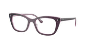 Ray-Ban RX5433 Violet On Transparent Pink Eyeglasses