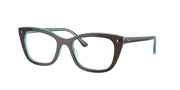 Ray-Ban RX5433 Brown On Transparent Blue Eyeglasses