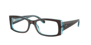 Ray-Ban RX5434 Brown On Transparent Blue Eyeglasses