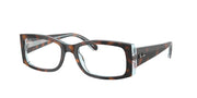 Ray-Ban RX5434 Dark Havana On Multicolor Eyeglasses