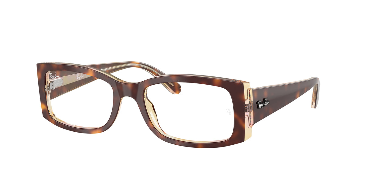 Ray-Ban RX5434 Light Havana On Multicolor Eyeglasses