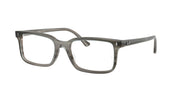 Ray-Ban RX5445F Striped Grey Eyeglasses