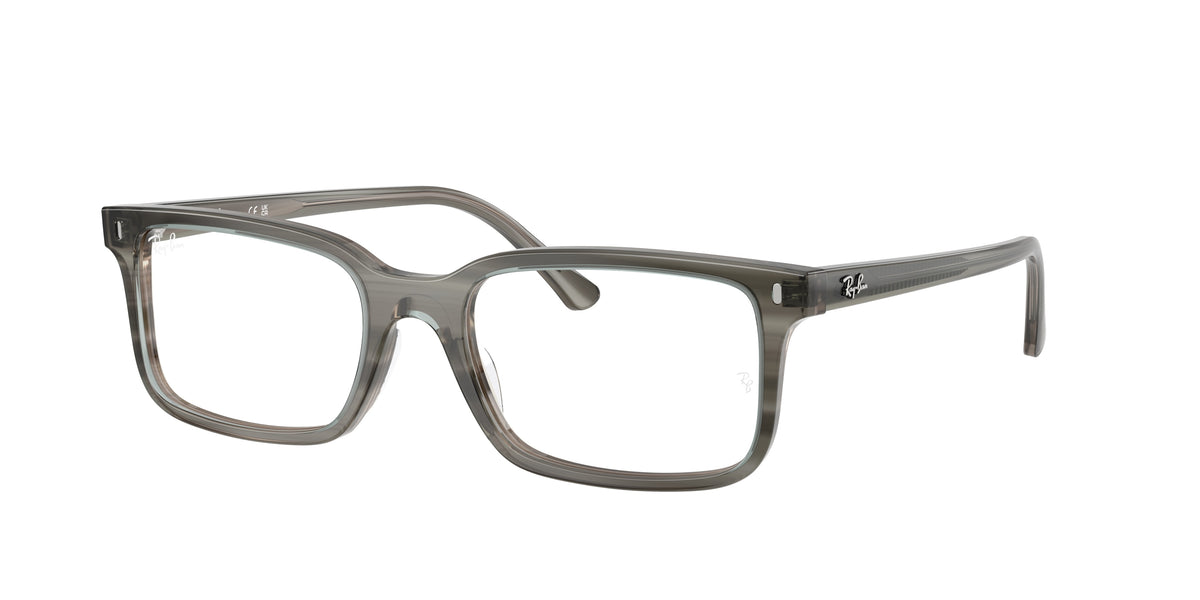 Ray-Ban RX5445F Striped Grey Eyeglasses