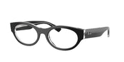 Ray-Ban RX5447 Black On Transparent Eyeglasses
