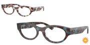 Ray-Ban RX5447 Havana Blue Eyeglasses