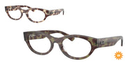 Ray-Ban RX5447 Havana Green Eyeglasses