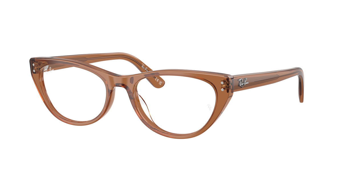 Ray-Ban RX5449D Transparent Brown Eyeglasses