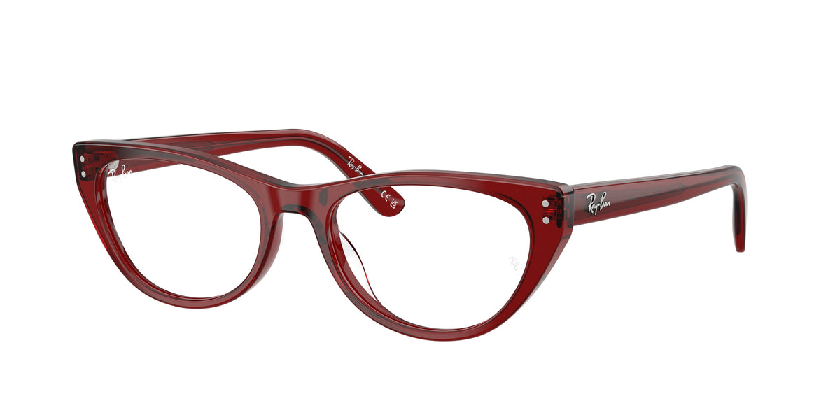 Ray-Ban RX5449D Transparent Bordeaux Eyeglasses