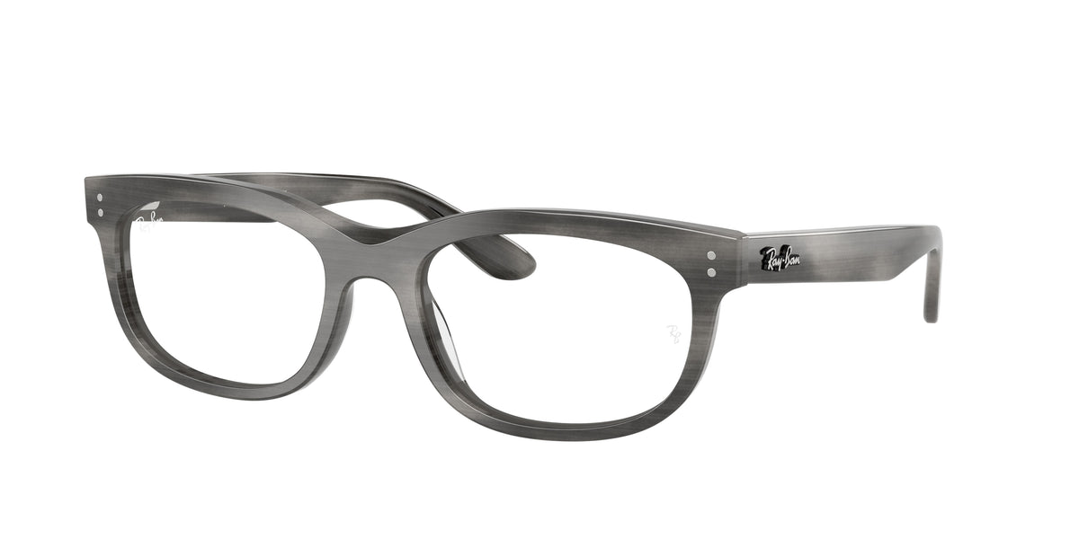 Ray-Ban RX5489F Striped Gray Eyeglasses