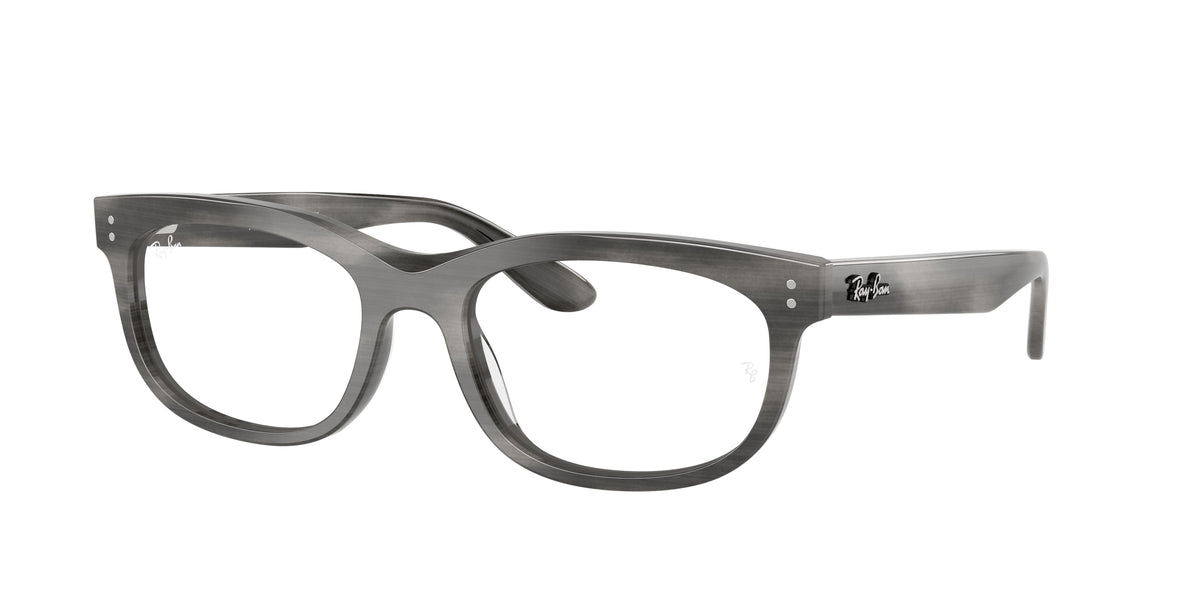 Ray-Ban RX5489 Striped Gray Eyeglasses