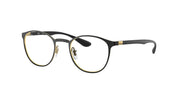 Ray-Ban RX6355 Black On Gold Eyeglasses