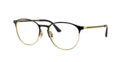 Ray-Ban RX6375 Black On Gold Eyeglasses