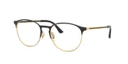 Ray-Ban RX6375 Black On Gold Eyeglasses
