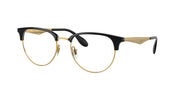 Ray-Ban RX6396 Black On Gold Eyeglasses