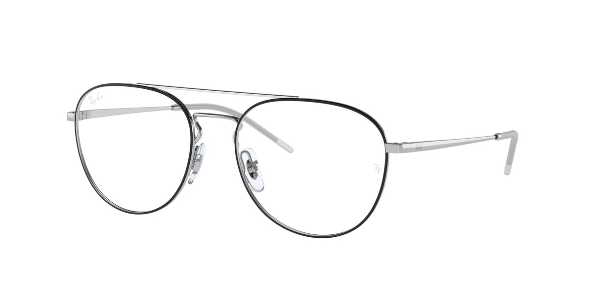 Ray-Ban RX6414 Black On Silver Eyeglasses