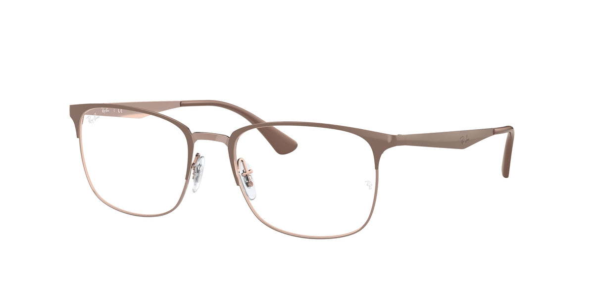 Ray-Ban RX6421 Beige On Copper Eyeglasses