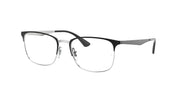 Ray-Ban RX6421 Black On Silver Eyeglasses