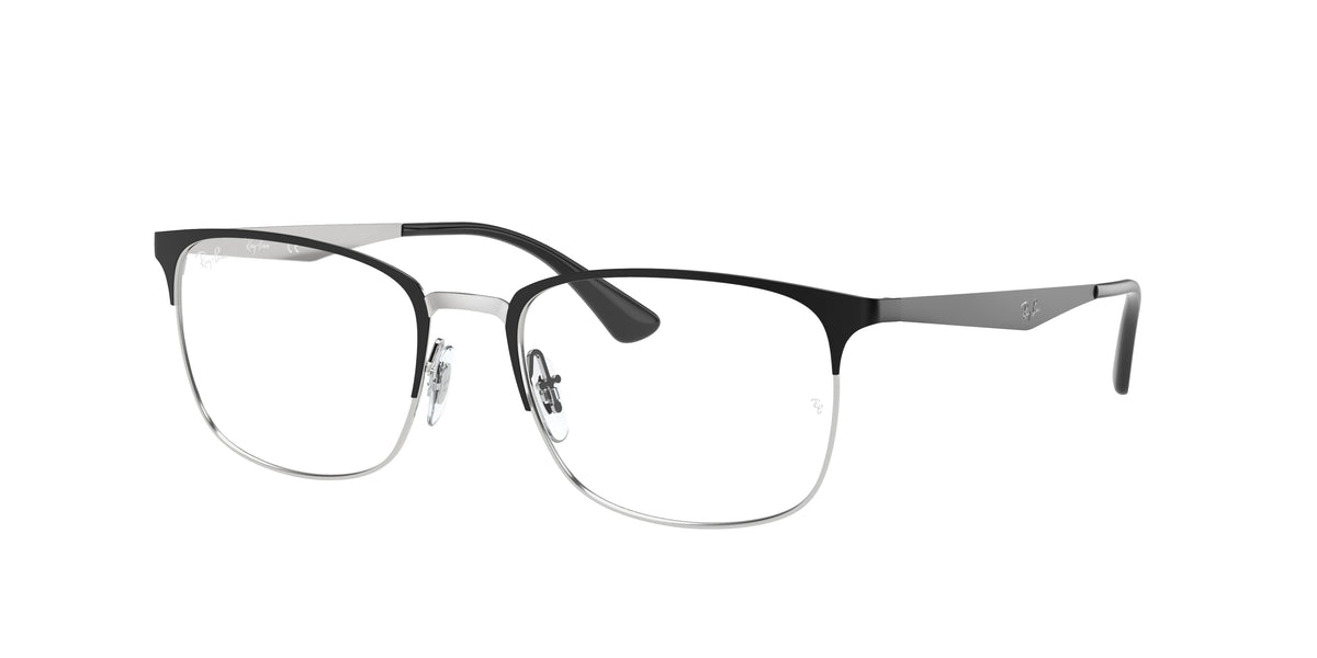 Ray-Ban RX6421 Black On Silver Eyeglasses