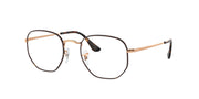 Ray-Ban RX6448 Havana On Rose Gold Eyeglasses