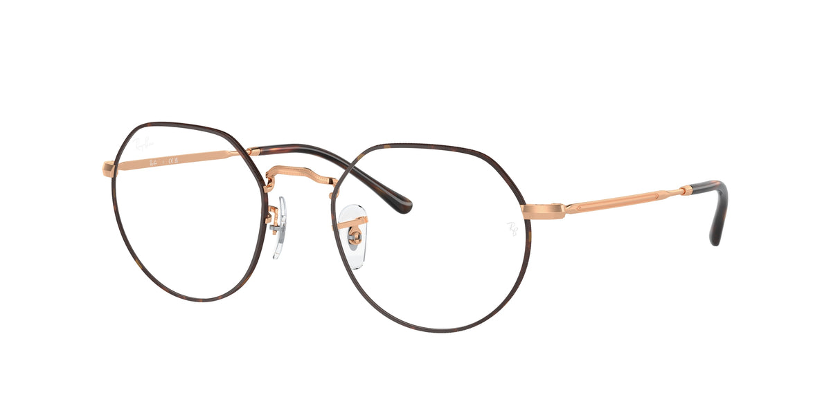 Ray-Ban RX6465 Havana On Rose Gold Eyeglasses