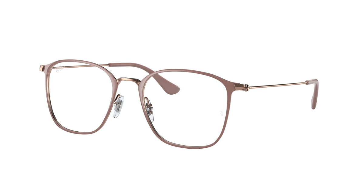 Ray-Ban RX6466 Beige On Copper Eyeglasses