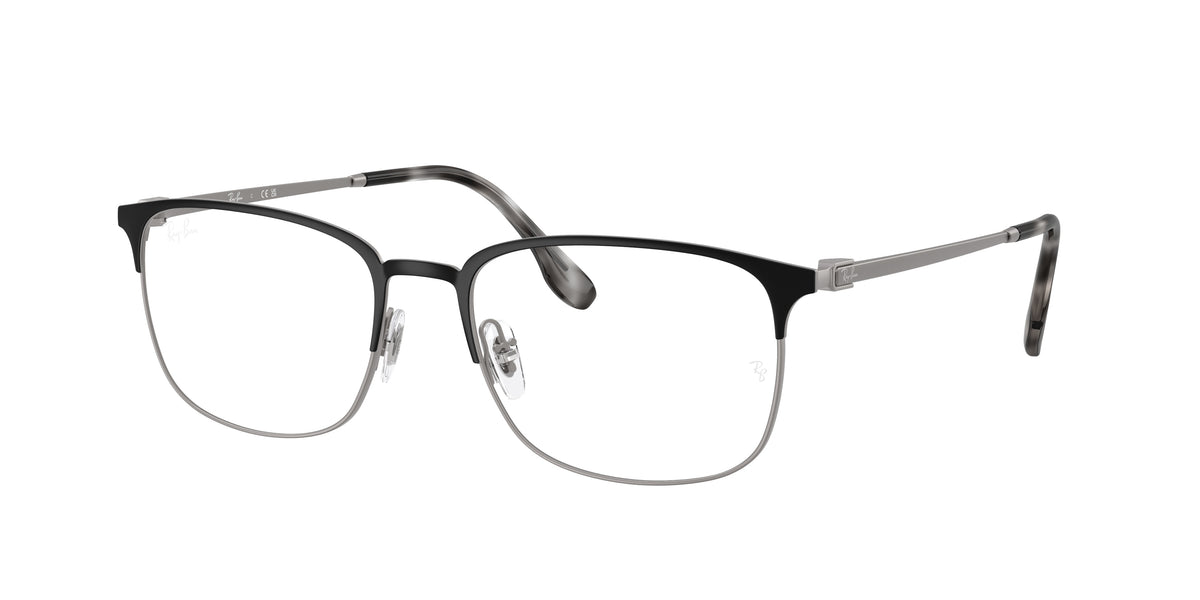 Ray-Ban RX6494 Matte Black On Matte Gunmetal Eyeglasses