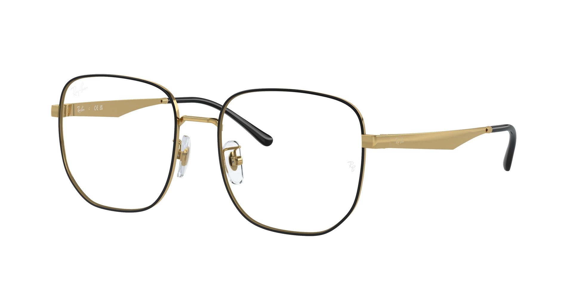 Ray-Ban RX6503D Black On Gold Eyeglasses