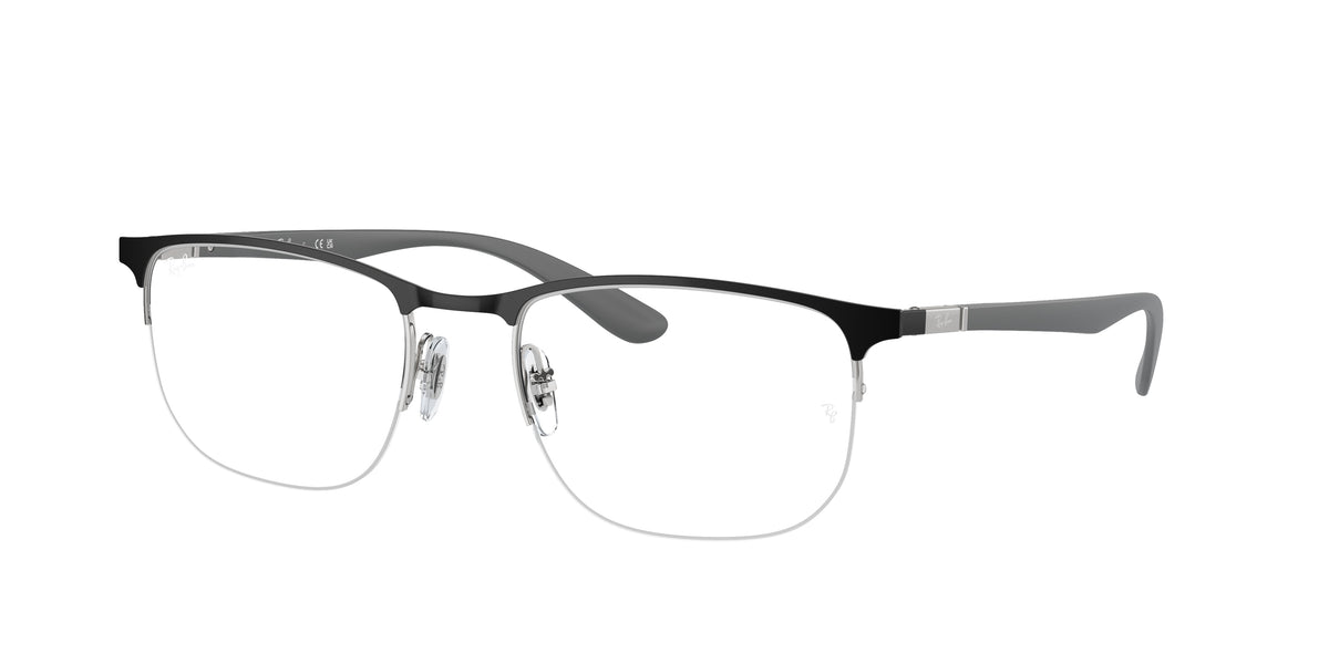 Ray-Ban RX6513 Black On Silver Eyeglasses
