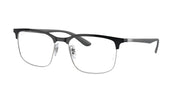 Ray-Ban RX6518 Black On Silver Eyeglasses