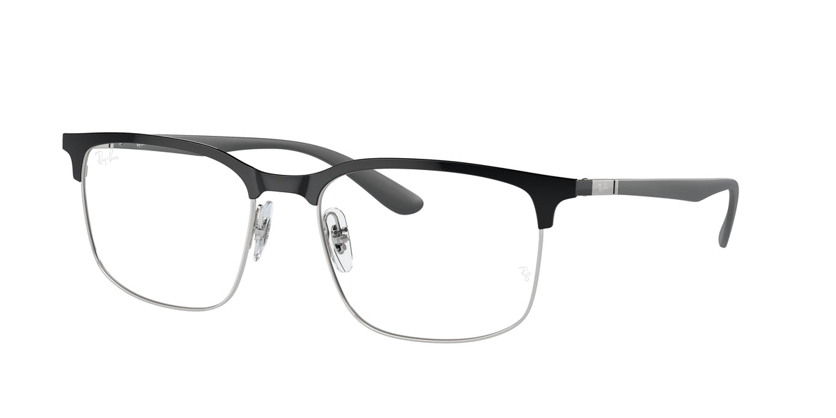 Ray-Ban RX6518 Black On Silver Eyeglasses