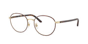 Ray-Ban RX6538D Havana On Pale Gold Eyeglasses