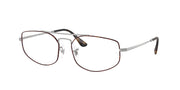 Ray-Ban RX6545 Matte Havana On Matte Silver Eyeglasses