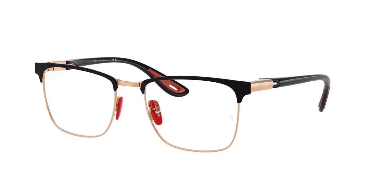 Ray-Ban RX6621M Black On Rose Gold Eyeglasses