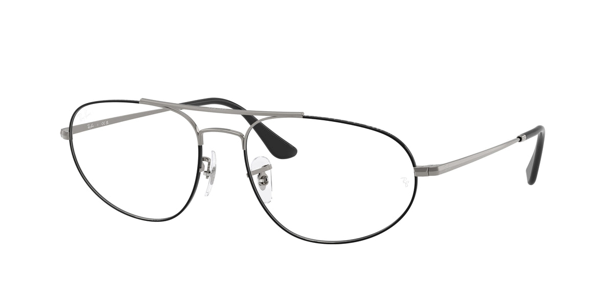 Ray-Ban RX6645 Black On Gunmetal Eyeglasses