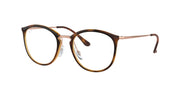 Ray-Ban RX7140 Striped Havana Eyeglasses