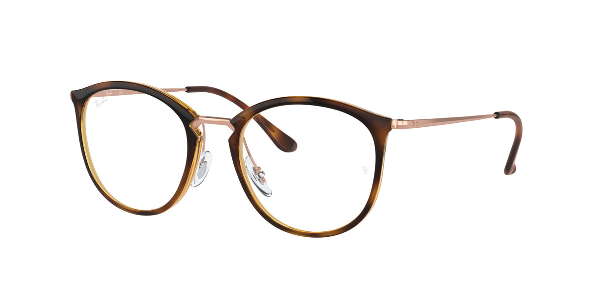 Ray-Ban RX7140 Striped Havana Eyeglasses