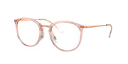 Ray-Ban RX7140 Transparent Pink Eyeglasses