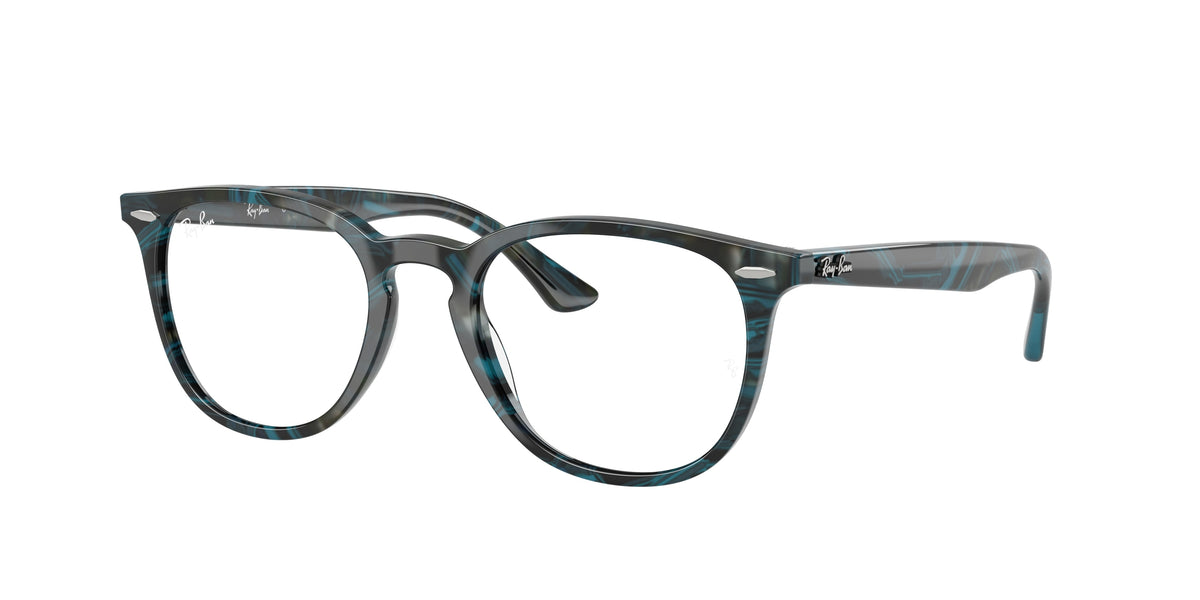 Ray-Ban RX7159 Transparent Fantasy Blue & Grey Eyeglasses