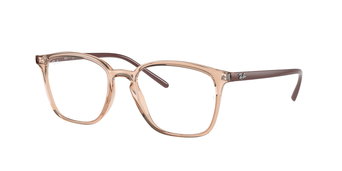 Ray-Ban RX7185 Light Brown Eyeglasses