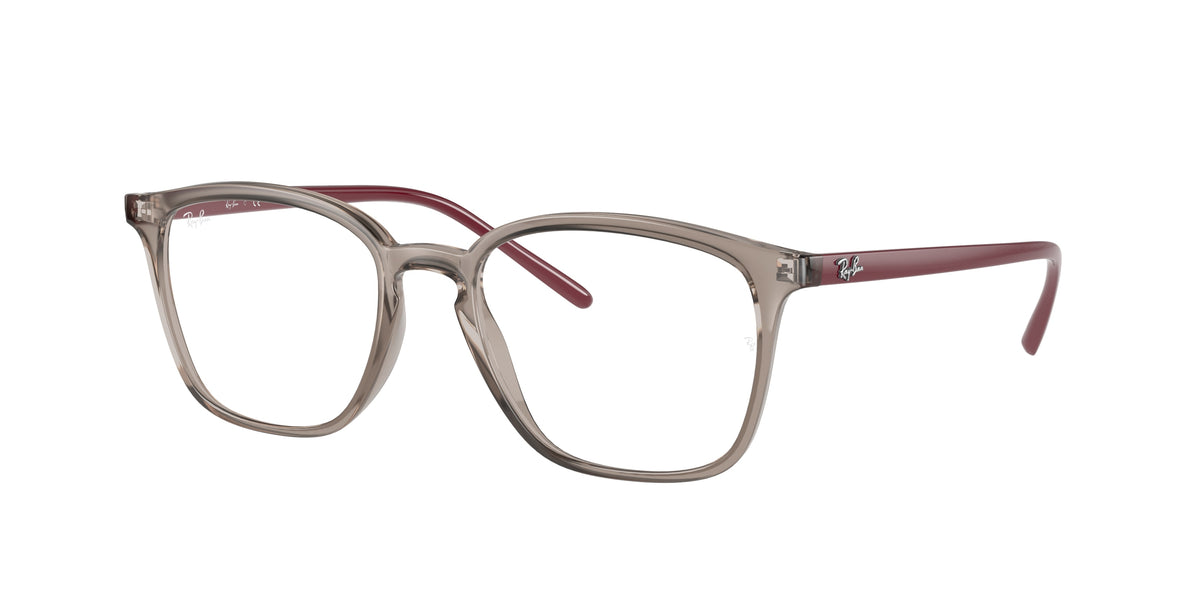 Ray-Ban RX7185 Transparent Grey Eyeglasses