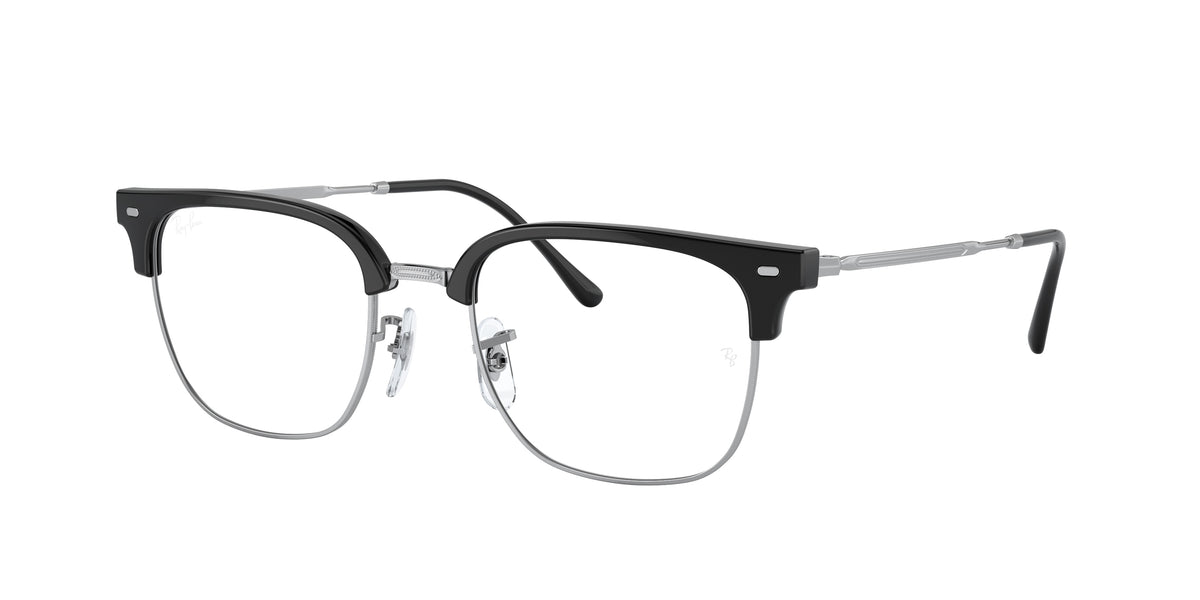 Ray-Ban RX7216F Black On Silver Eyeglasses