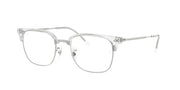 Ray-Ban RX7216F Transparent On Silver Eyeglasses